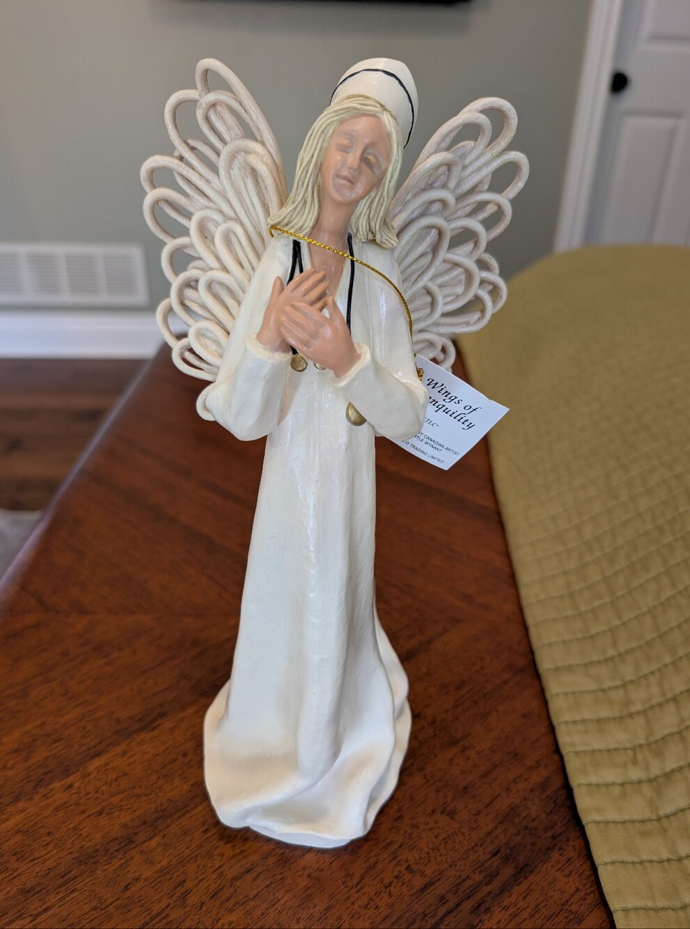 Nurse Angel Figurine Wings of Tranquility TLC Myrtle Wynant Samaco 11.4"